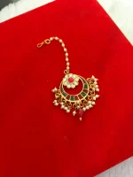 Elegant Multi Kundan Tikka - Image 2