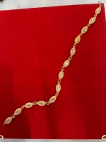 Traditional Minimal White Kundan Shishful Mehri - Image 2