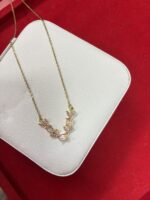 Anti tarnish pink tulip chain - Image 2
