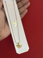 Anti tarnish dual butterfly chain - Image 2
