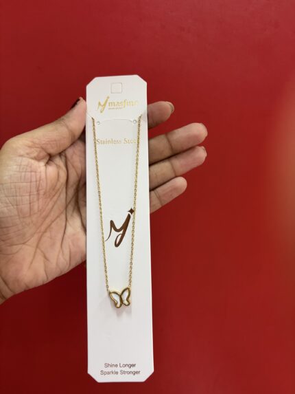 Anti tarnish butterfly chain
