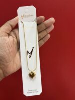 Anti tarnish heart chain