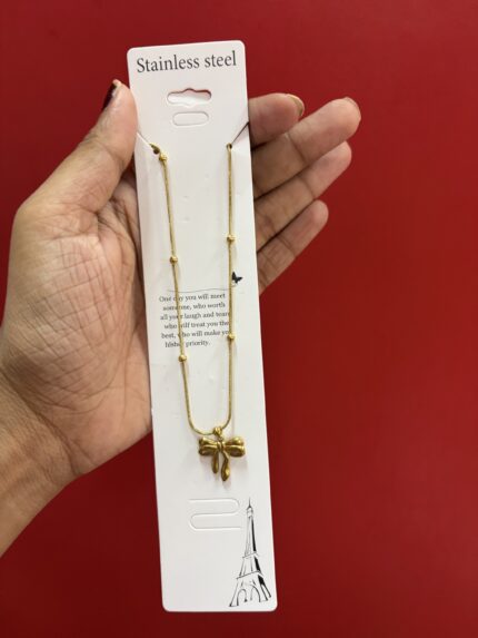Anti tarnish bow chain