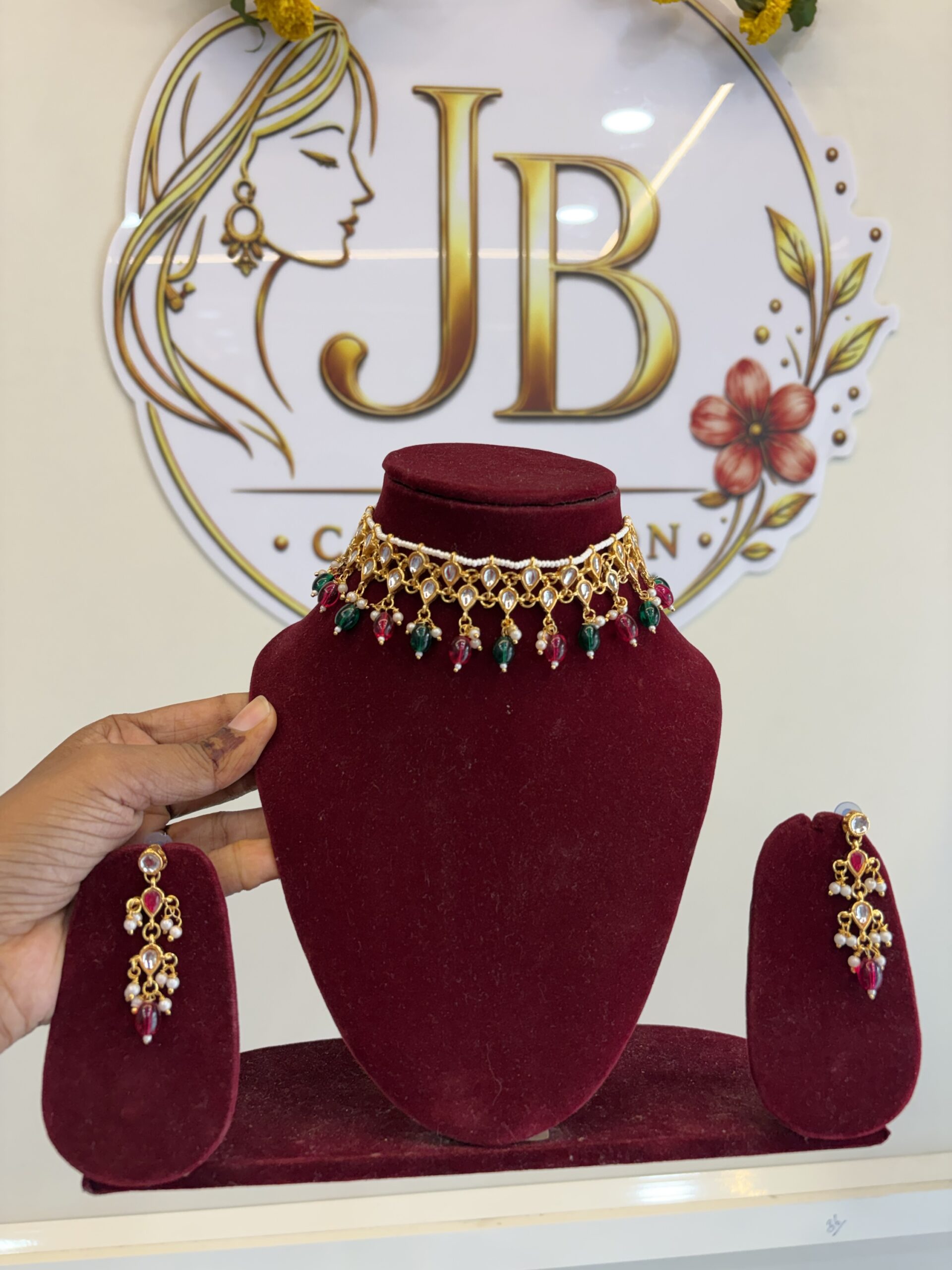 img_0991 Kundan choker multi - Image 1